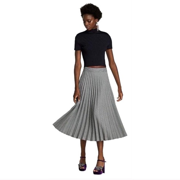 Zara Dresses & Skirts - Zara | houndstooth midi pleated skirt